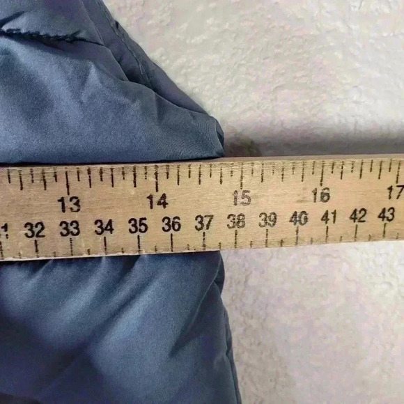 Puma Vest Grey Blue Puffer Vest Full Zip Youth Sm 7/8 - Picture 8 of 8